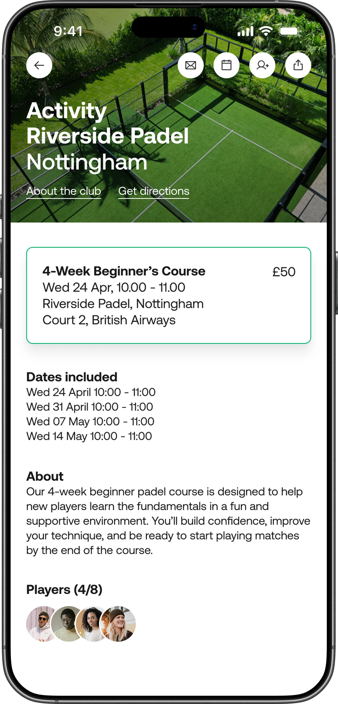 Activities and courses