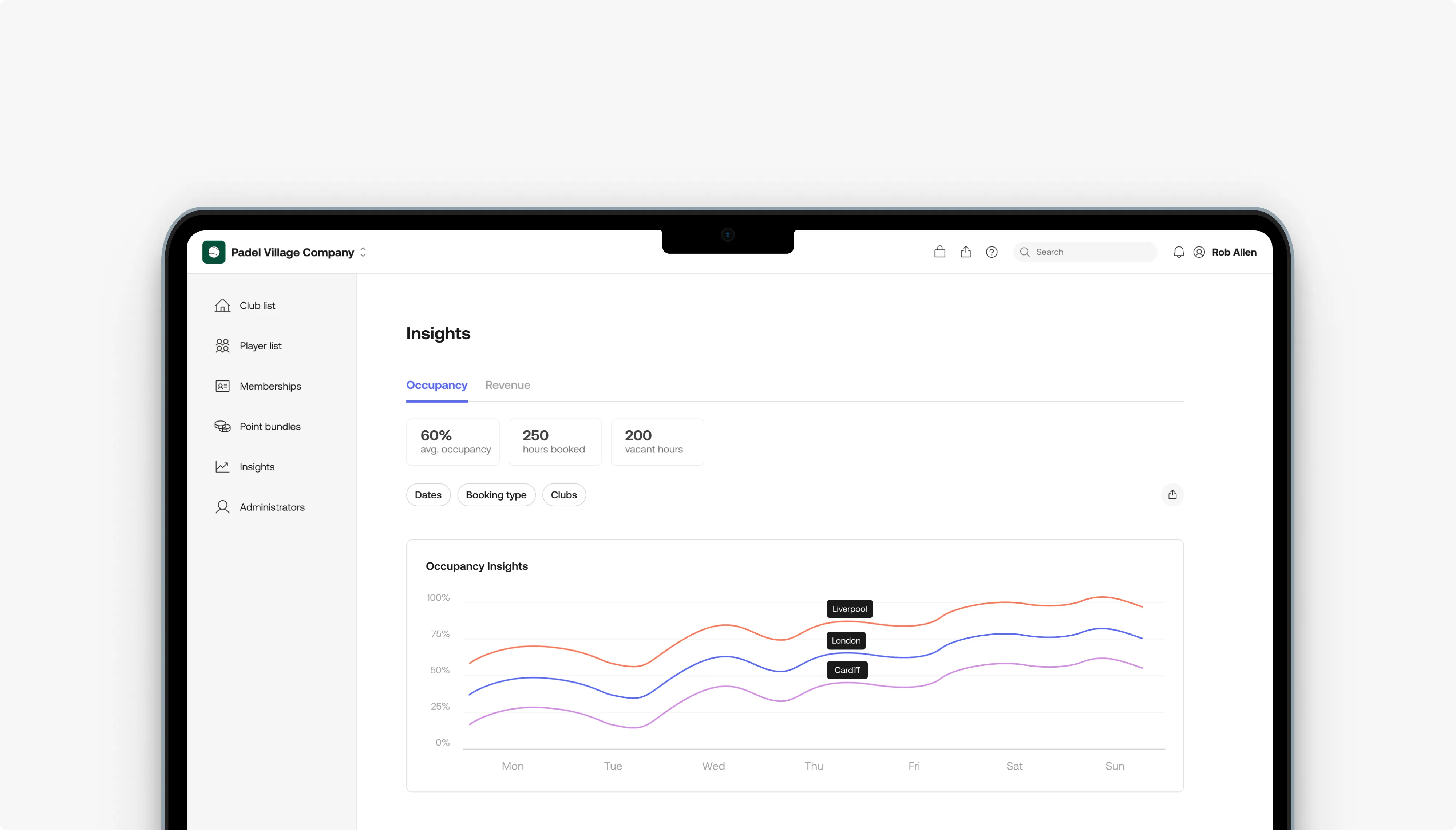 Company wide memberships and club wallets