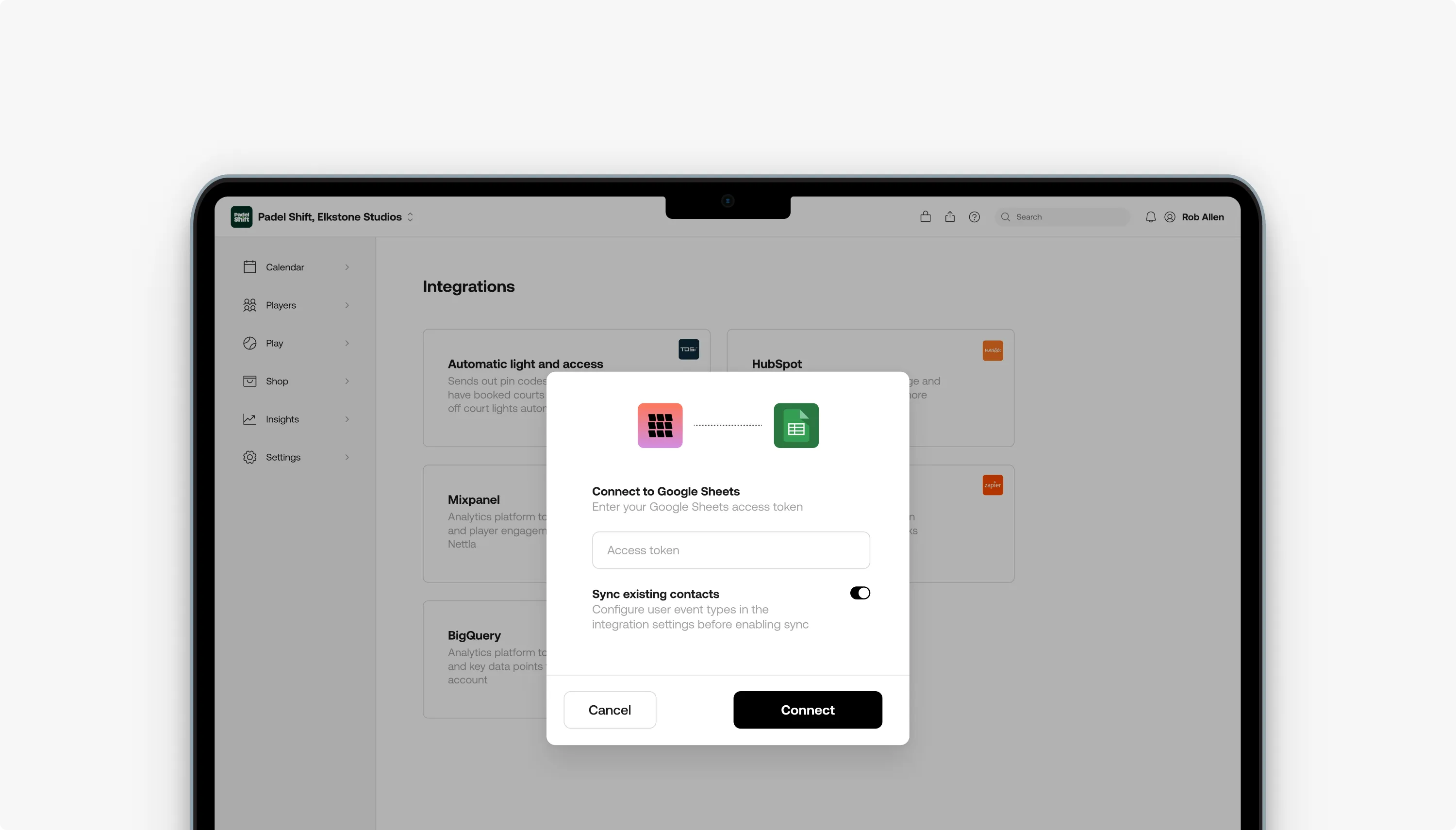 Connect Nettla with Google Sheets