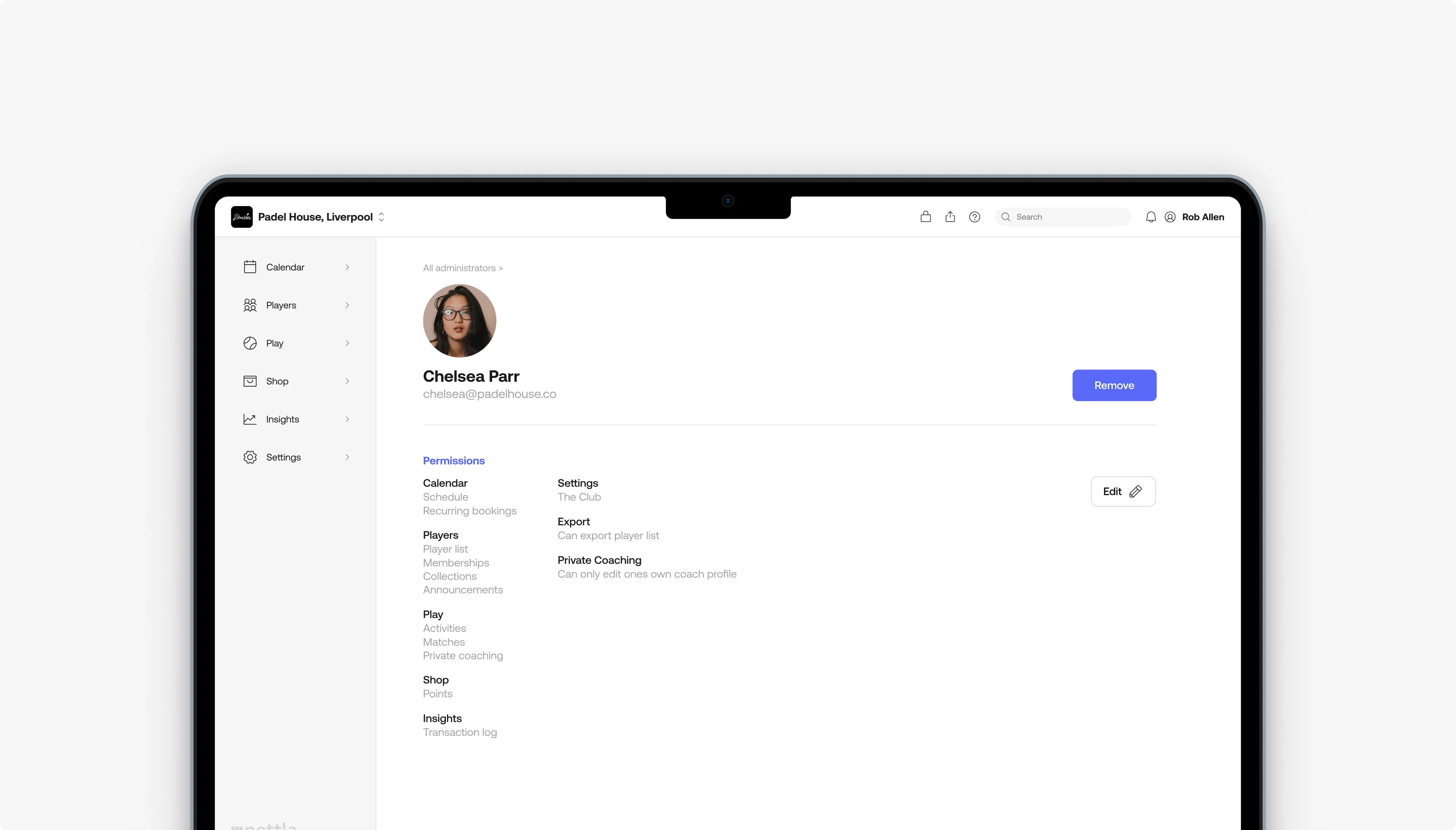 Improved admin roles